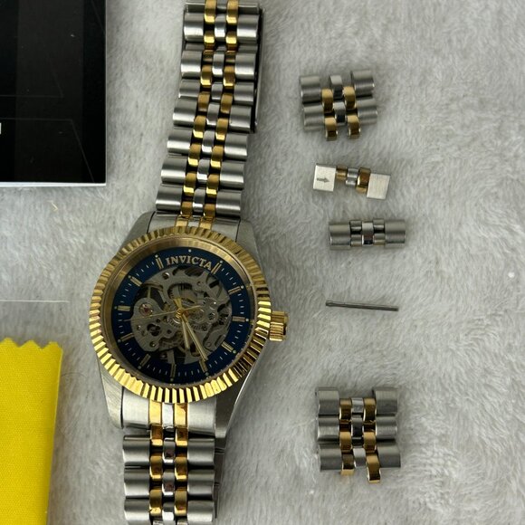 Invicta Specialty Hand Wind Blue Skeleton Dial Ladies Watch 36450 main image 4